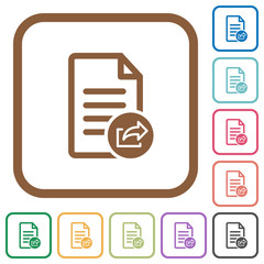 Export document simple icons