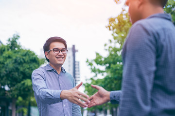 Men shaking hands