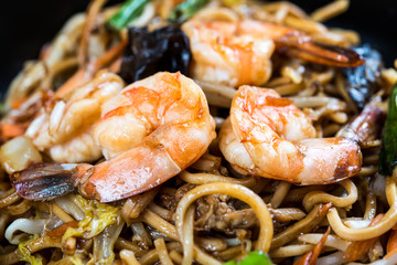 fried noodle asian food on the table