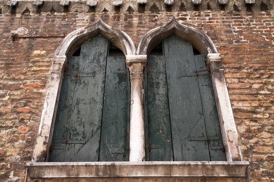 Old windows in Venice