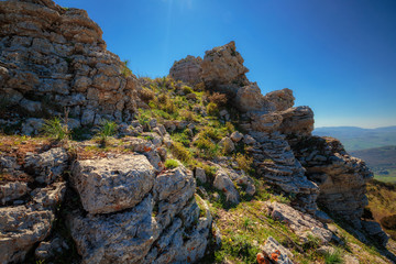 Hiking in the lovely green spring hills if Sicily in April