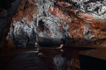 Underground cave texture closeup photo
