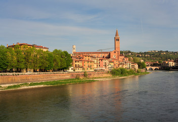 View of Sant'Anastasia church, Verona