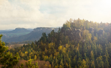 Sächsische Schweiz, Elbsandsteingebirge, Tourismus, wandern, Sachsen, Königstein, Blick