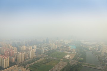 Fototapeta na wymiar Heavy Smog in Beijing
