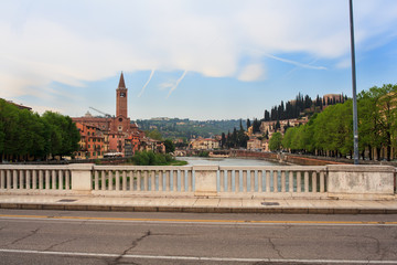 Obraz premium View of Sant'Anastasia church, Verona