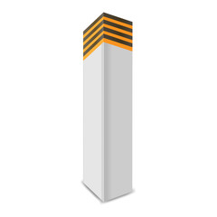 boundary post. Vector illustration