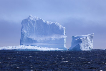 Majestic iceberg as it passes along the Atlantic Canada coastline