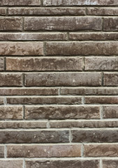 Texture of wall covered with stone