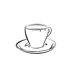 Coffee cup icon flat