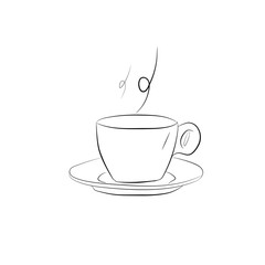 Coffee cup simple icon