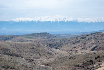 Obraz premium Snowy peaks. Turkey