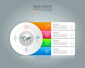 infographic design business concept with 4 options.