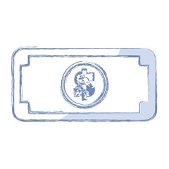 money bill icon over white background. vector illustration