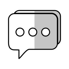 speech bubble icon over white background. vector illustration