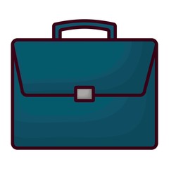 briefcase icon over white background. vector illustration