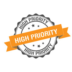 Fototapeta premium High priority stamp illustration