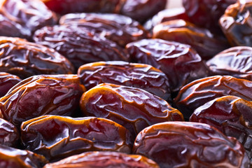 Close-up of juicy ripe dates