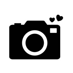 photographic camera icon over white background. vector illustration