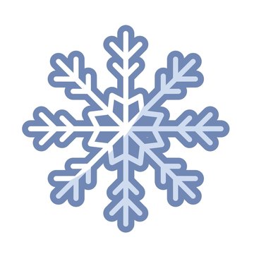 winter snowflake icon over white background. vector illustration