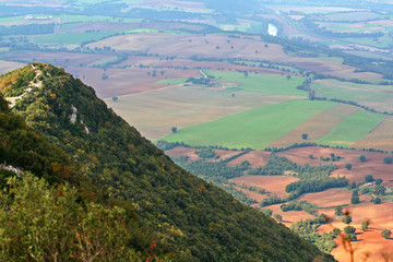 Fototapeta premium Aerial view from Mount Soratte in the province of Rome