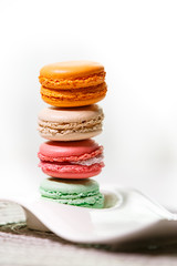 Colorful macaroons collection