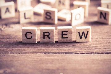 Concept of crew and team in business