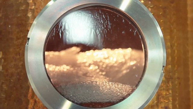 Slow motion Distilling white bourbon
