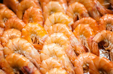 Shrimps in supermarket
