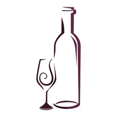 Delicious wine cup icon vector illustration graphic design