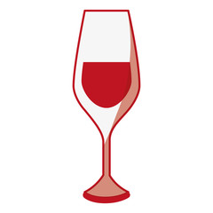Delicious wine cup icon vector illustration graphic design