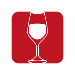 Delicious wine cup icon vector illustration graphic design