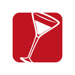 Delicious wine cup icon vector illustration graphic design