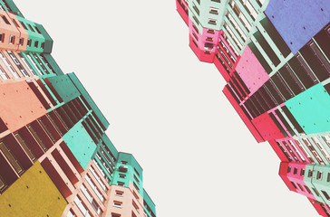 High buildings of the city