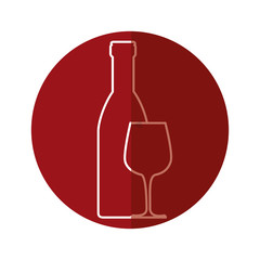 Delicious wine cup icon vector illustration graphic design