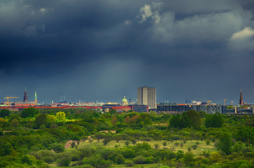 Copenhagen aerial view, Denmark