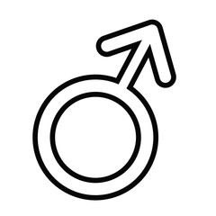 male gender icon over white background. vector illustration