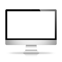 Fototapeta premium Komputer stacjonarny na białym tle