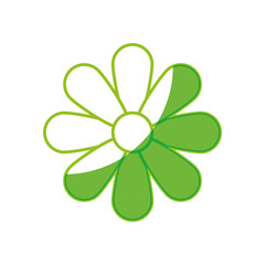 Flower ornament symbol icon vector illustration graphic design