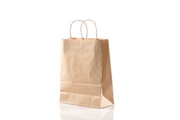 Recycled paper shopping bag