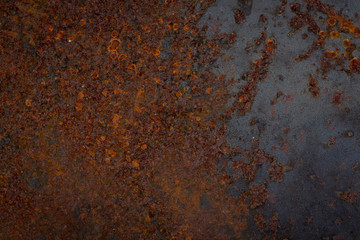 old rusty metal plate texture