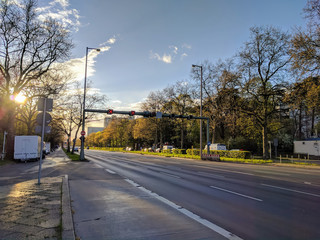 Fototapeta na wymiar Heerstraße Berlin