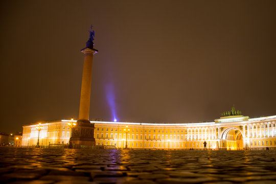 Alexander column on Palace square