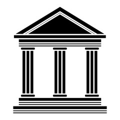 Obraz premium University building symbol icon vector illustration graphic design