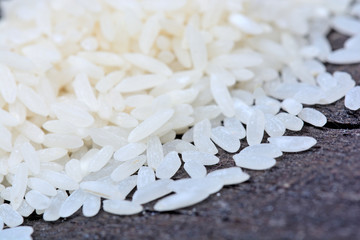 White rice on table