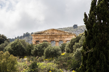 Fototapeta na wymiar Tempio Segesta Sicilia