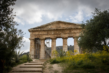 Fototapeta na wymiar Tempio Segesta Sicilia