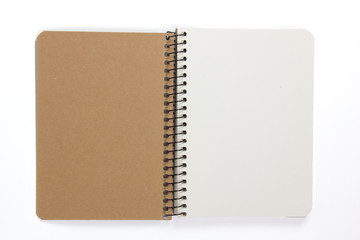 Blank open Notepad isolated - obrazy, fototapety, plakaty