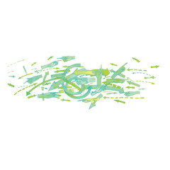 Mixed pointers and arrows.