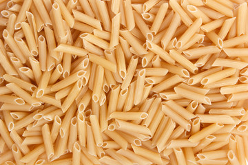 Italian Macaroni Pasta raw food background or texture close up